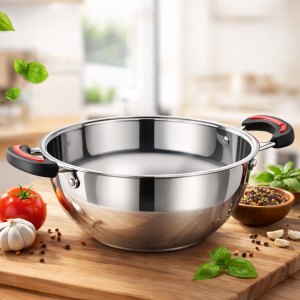 Premium Stainless Steel Kadai